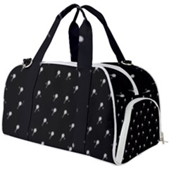 Black And White Tennis Motif Print Pattern Burner Gym Duffel Bag by dflcprintsclothing
