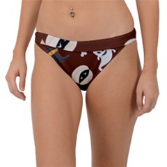 Halloween Seamless Repeat Pattern Band Bikini Bottom by KentuckyClothing