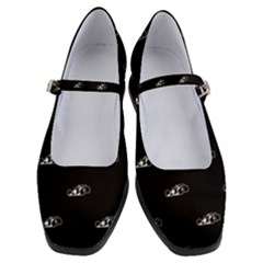 Formula One Black And White Graphic Pattern Women s Mary Jane Shoes by dflcprintsclothing