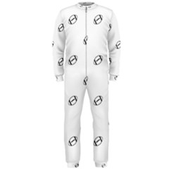 American Football Ball Motif Print Pattern Onepiece Jumpsuit (men)  by dflcprintsclothing
