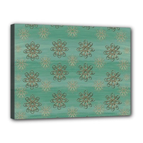 Beautiful Flowers Of Wood In The Starry Night Canvas 16  X 12  (stretched) by pepitasart