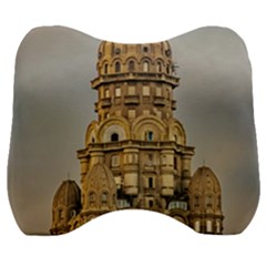 Salvo Palace Exterior View, Montevideo, Uruguay Velour Head Support Cushion by dflcprintsclothing