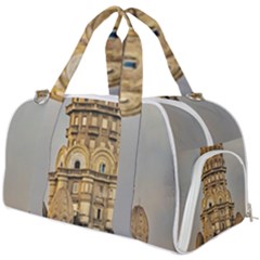 Salvo Palace Exterior View, Montevideo, Uruguay Burner Gym Duffel Bag by dflcprintsclothing