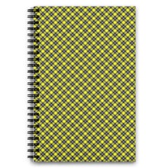 Cute Yellow Tartan Pattern, Classic Buffalo Plaid Theme 5 5  X 8 5  Notebook by Casemiro