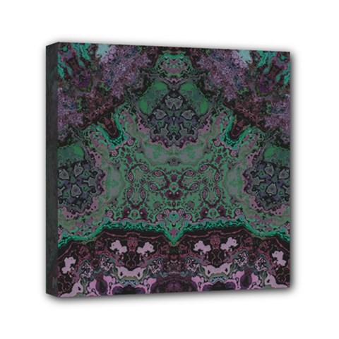 Mandala Corset Mini Canvas 6  X 6  (stretched) by MRNStudios