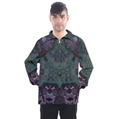 Mandala Corset Men s Half Zip Pullover by MRNStudios