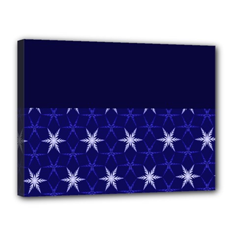 Bluestars Canvas 16  X 12  (stretched) by Sparkle