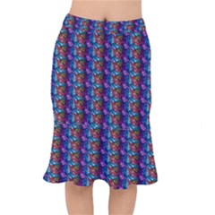 Abstract Illusion Short Mermaid Skirt by Sparkle