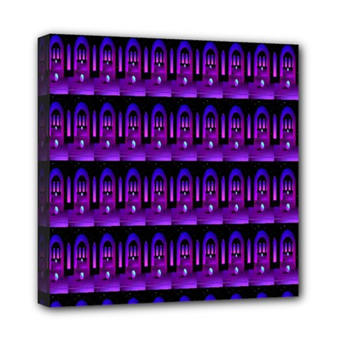 Violet Retro Mini Canvas 8  X 8  (stretched) by Sparkle