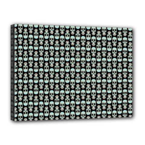 Skull Pattern Canvas 16  X 12  (stretched) by Sparkle