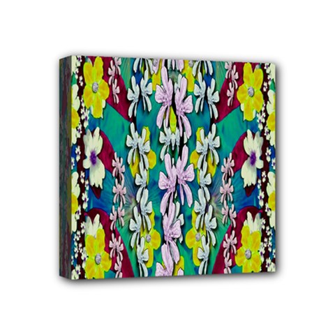 Where The Fairies Dance In Winter Times Mini Canvas 4  X 4  (stretched) by pepitasart
