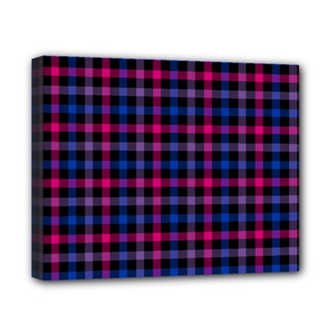 Bisexual Pride Checkered Plaid Canvas 10  X 8  (stretched) by VernenInk