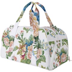 Vintage Flowers Burner Gym Duffel Bag by goljakoff