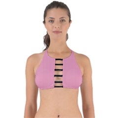 Amaranth Pink & Black - Perfectly Cut Out Bikini Top by FashionLane