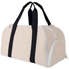 Antique White & Black - Burner Gym Duffel Bag by FashionLane