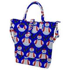 Seamless Snow Cool Buckle Top Tote Bag by HermanTelo
