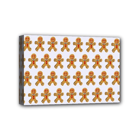Gingerbread Men Mini Canvas 6  X 4  (stretched) by Mariart