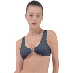Beluga Grey & White - Ring Detail Bikini Top by FashionLane