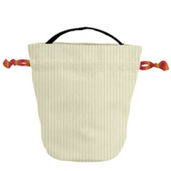 Creamy Yellow & Black - Drawstring Bucket Bag by FashionLane