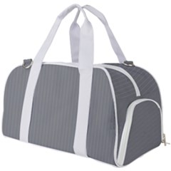 Steel Grey & White - Burner Gym Duffel Bag by FashionLane