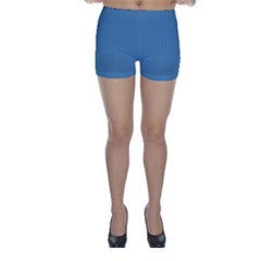 Air Force Blue & Black - Skinny Shorts by FashionLane