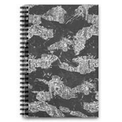 Black And White Cracked Abstract Texture Print 5 5  X 8 5  Notebook by dflcprintsclothing