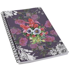 Purple Flowers 5 5  X 8 5  Notebook by goljakoff