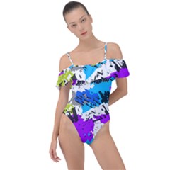 Shaky Shapes                                                         Frill Detail One Piece Swimsuit by LalyLauraFLM