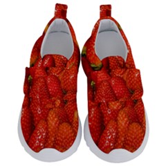 Colorful Strawberries At Market Display 1 Kids  Velcro No Lace Shoes by dflcprintsclothing