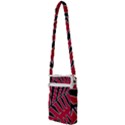 Leaves Silhouette Tropical Style Print Multi Function Travel Bag View2