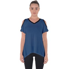 Aegean Blue - Cut Out Side Drop Tee by FashionLane