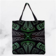 Fractal Illusion Grocery Tote Bag by Sparkle