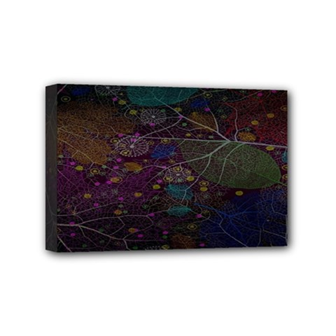 Fractal Leafs Mini Canvas 6  X 4  (stretched) by Sparkle