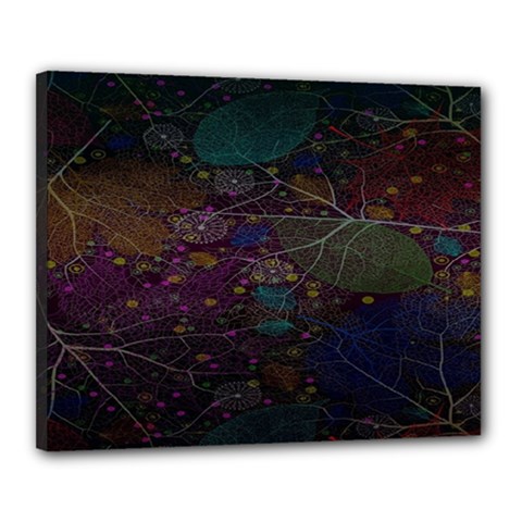 Fractal Leafs Canvas 20  X 16  (stretched) by Sparkle