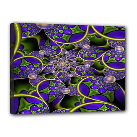 Fractalbubbles Canvas 16  X 12  (stretched) by Sparkle