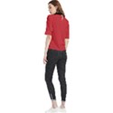 Flame Scarlet - Frill Neck Blouse View2