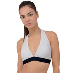 Coconut Milk - Halter Plunge Bikini Top by FashionLane