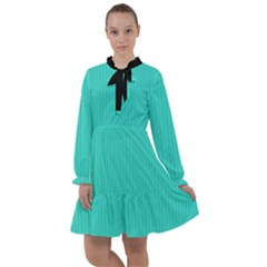 Turquoise - All Frills Chiffon Dress by FashionLane