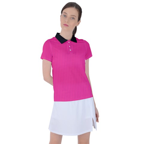 Deep Hot Pink - Women s Polo Tee by FashionLane