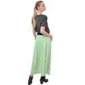 Pale Green - Velour Split Maxi Skirt View2