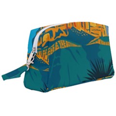 Guadalupe Mountains National Park With El Capitan Peak Texas United States Wpa Poster Art Color Wristlet Pouch Bag (large) by retrovectors