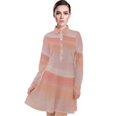 Pink Sky Long Sleeve Chiffon Shirt Dress by WILLBIRDWELL