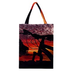 Mountain Bike Parked At Waterfront Park003 Classic Tote Bag by dflcprintsclothing