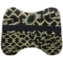 Dark Interlace Motif Mosaic Pattern Head Support Cushion View2
