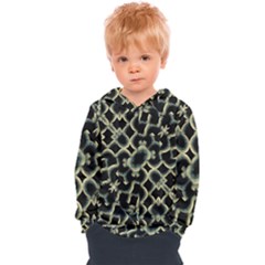 Dark Interlace Motif Mosaic Pattern Kids  Overhead Hoodie by dflcprintsclothing