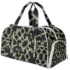Dark Interlace Motif Mosaic Pattern Burner Gym Duffel Bag by dflcprintsclothing