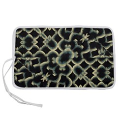 Dark Interlace Motif Mosaic Pattern Pen Storage Case (l) by dflcprintsclothing