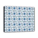Azulejo style blue tiles Canvas 10  x 8  (Stretched) View1
