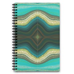 Green Golden Marble Print 5 5  X 8 5  Notebook by designsbymallika