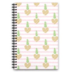 Heart Pineapple 5 5  X 8 5  Notebook by designsbymallika